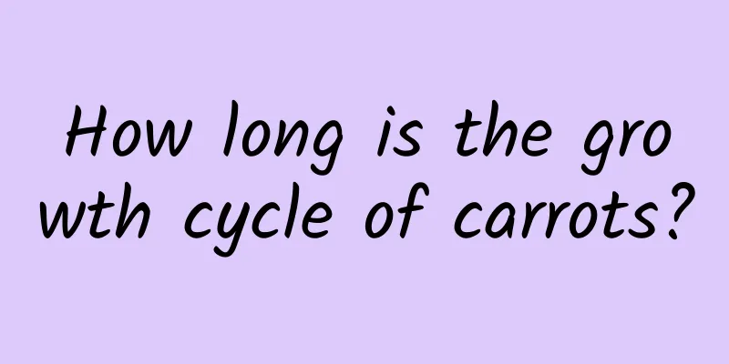 How long is the growth cycle of carrots?