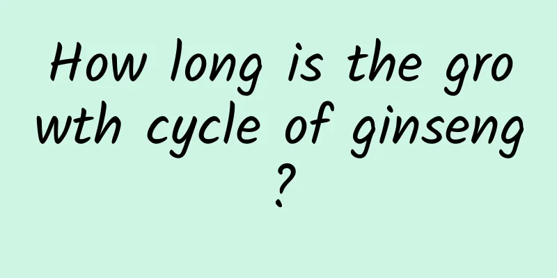 How long is the growth cycle of ginseng?