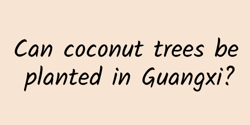Can coconut trees be planted in Guangxi?