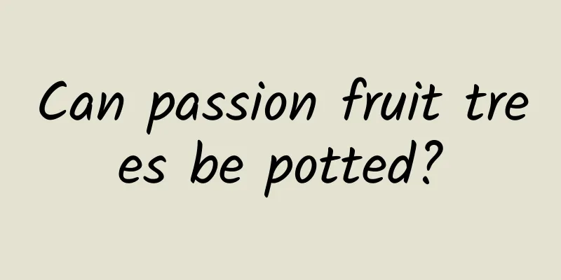 Can passion fruit trees be potted?