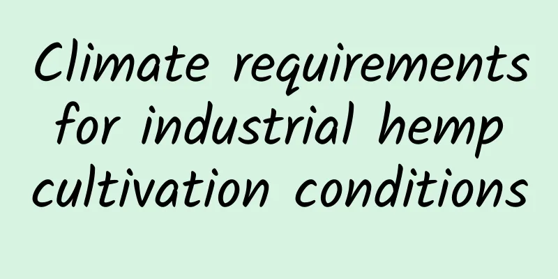Climate requirements for industrial hemp cultivation conditions