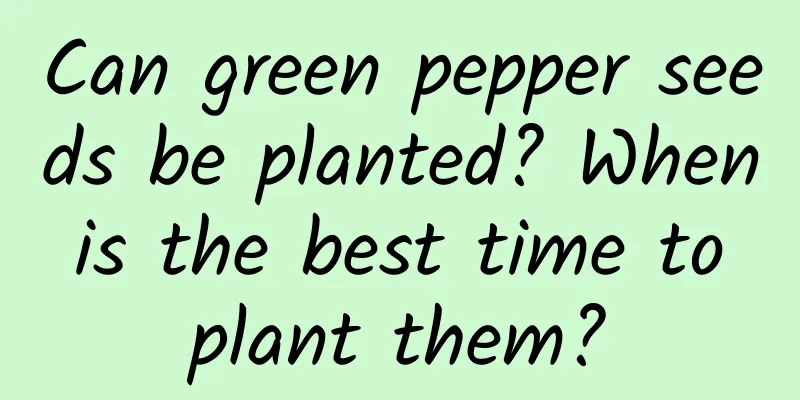 Can green pepper seeds be planted? When is the best time to plant them?