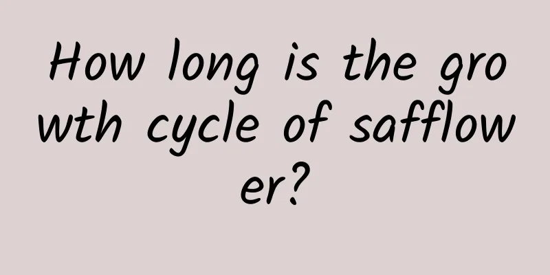 How long is the growth cycle of safflower?