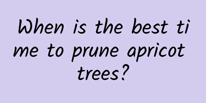 When is the best time to prune apricot trees?