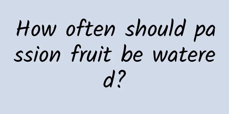 How often should passion fruit be watered?