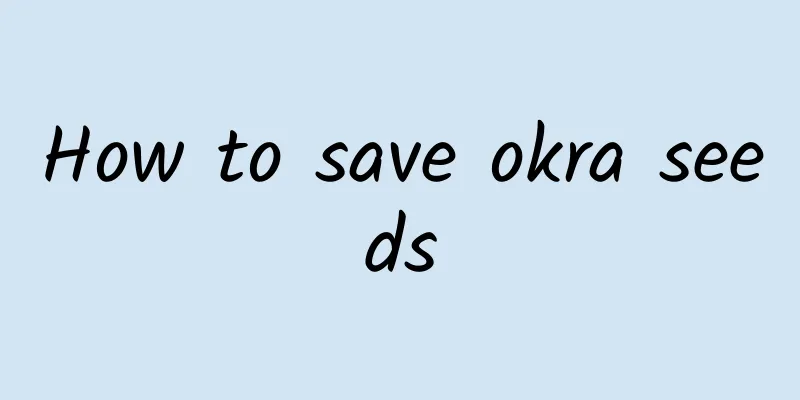 How to save okra seeds