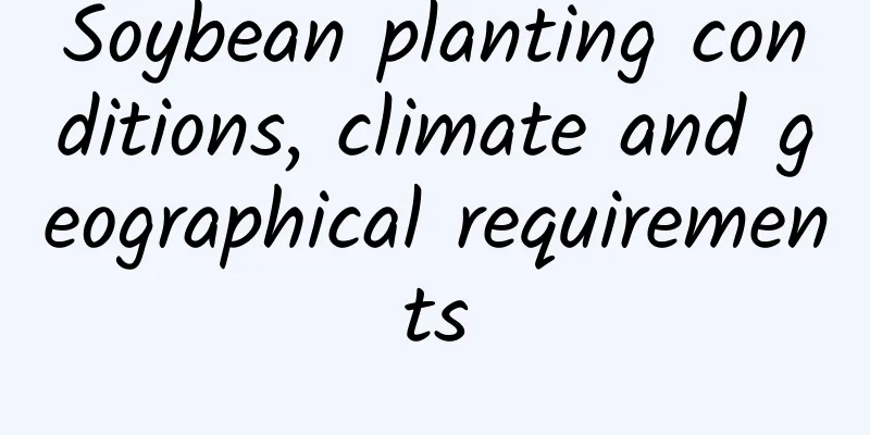 Soybean planting conditions, climate and geographical requirements