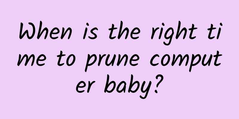 When is the right time to prune computer baby?
