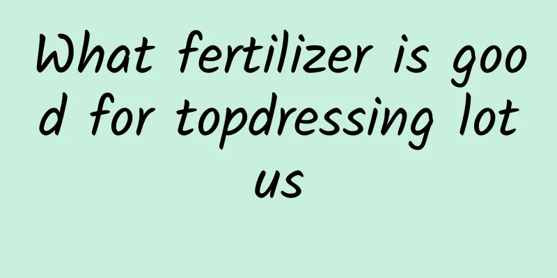 What fertilizer is good for topdressing lotus