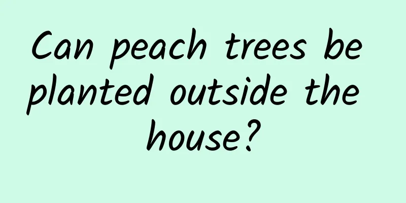 Can peach trees be planted outside the house?