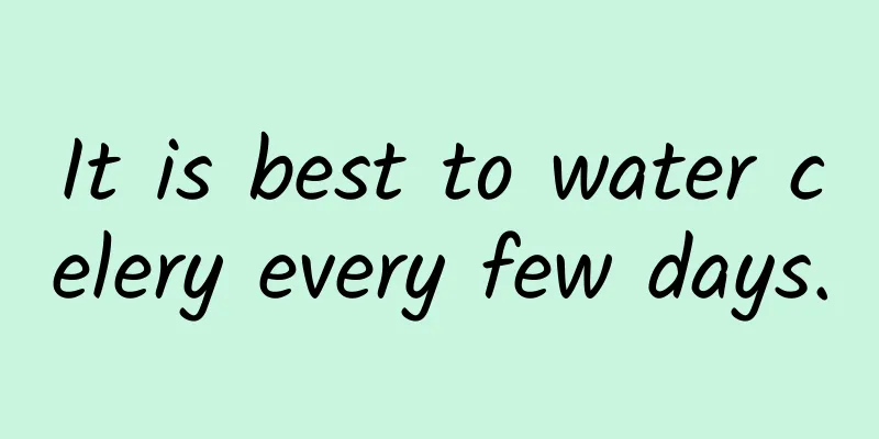 It is best to water celery every few days.