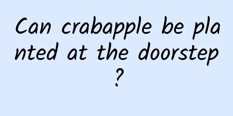 Can crabapple be planted at the doorstep?