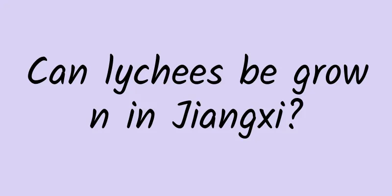 Can lychees be grown in Jiangxi?