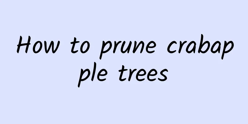 How to prune crabapple trees
