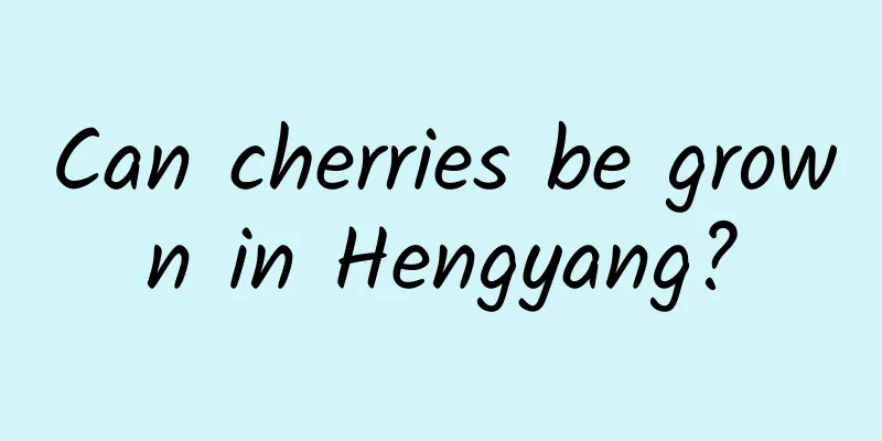 Can cherries be grown in Hengyang?