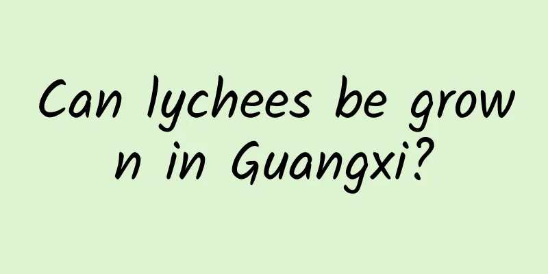 Can lychees be grown in Guangxi?