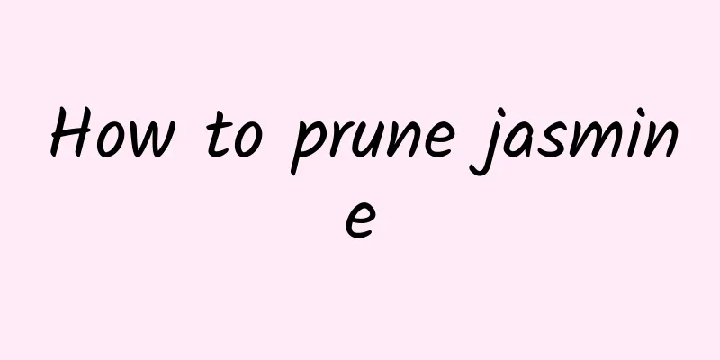 How to prune jasmine