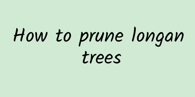 How to prune longan trees