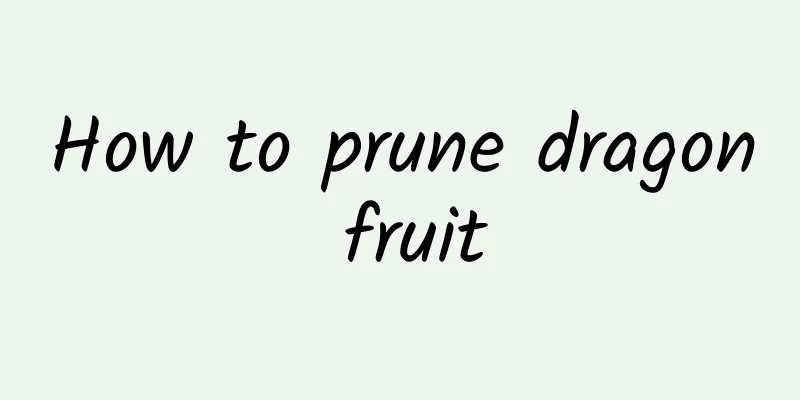 How to prune dragon fruit