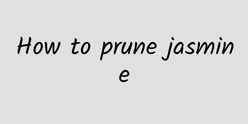 How to prune jasmine