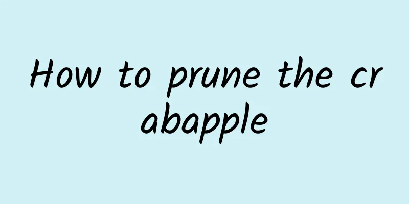 How to prune the crabapple