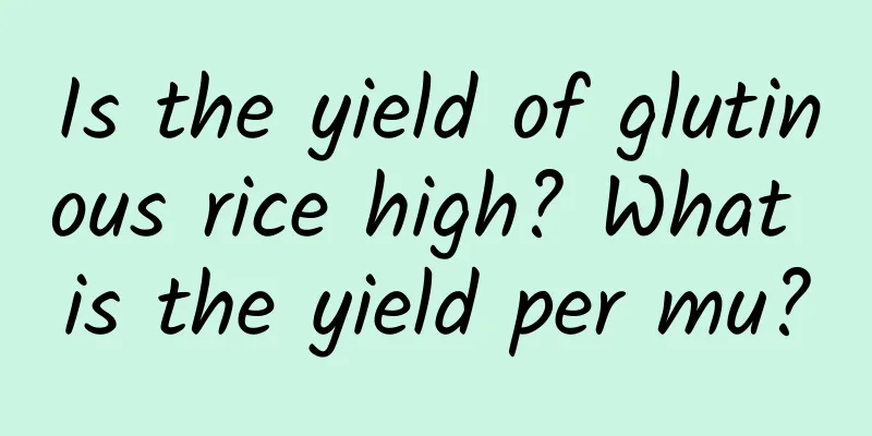 Is the yield of glutinous rice high? What is the yield per mu?
