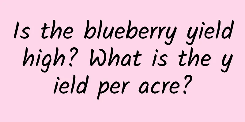 Is the blueberry yield high? What is the yield per acre?