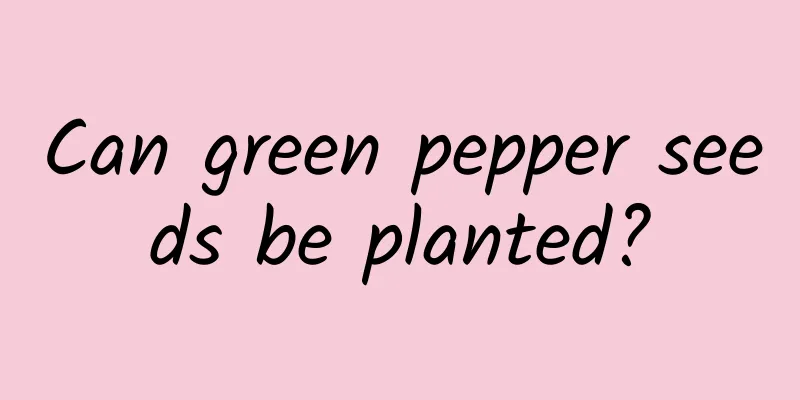 Can green pepper seeds be planted?