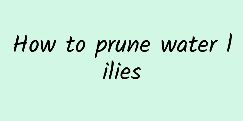How to prune water lilies