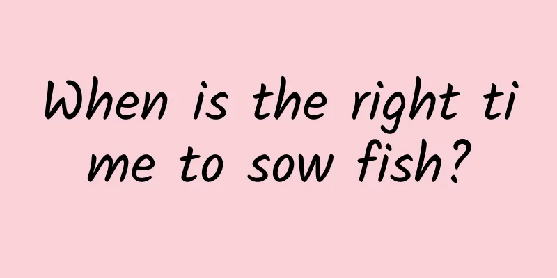 When is the right time to sow fish?