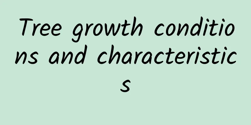 Tree growth conditions and characteristics