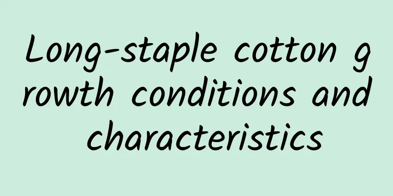 Long-staple cotton growth conditions and characteristics
