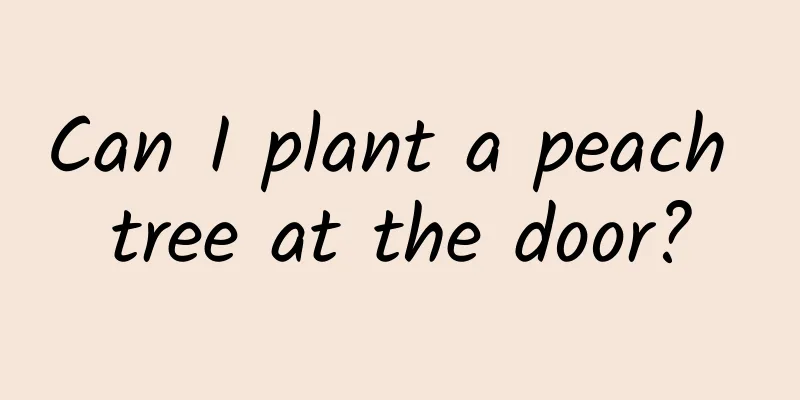 Can I plant a peach tree at the door?