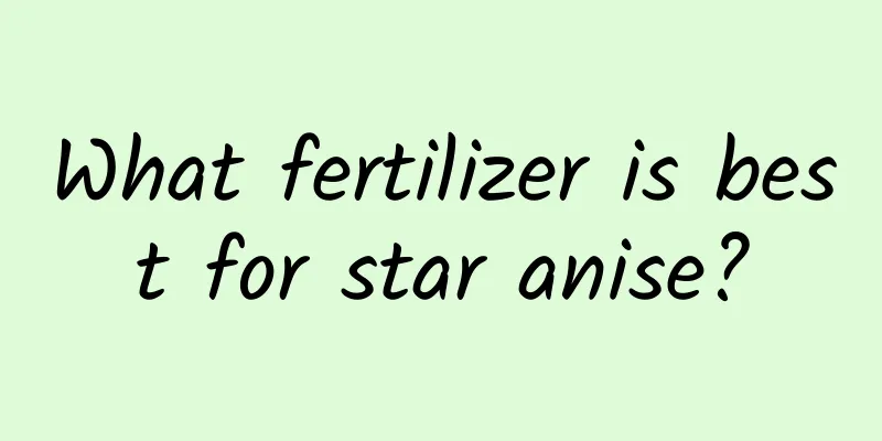 What fertilizer is best for star anise?