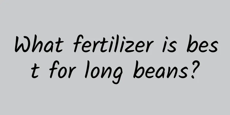 What fertilizer is best for long beans?