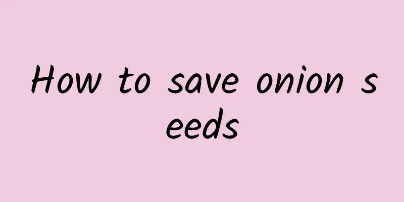 How to save onion seeds