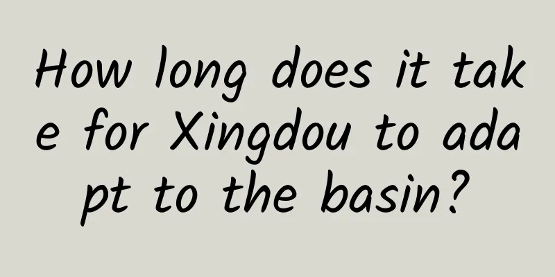 How long does it take for Xingdou to adapt to the basin?