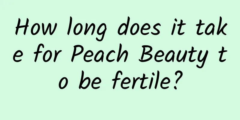 How long does it take for Peach Beauty to be fertile?