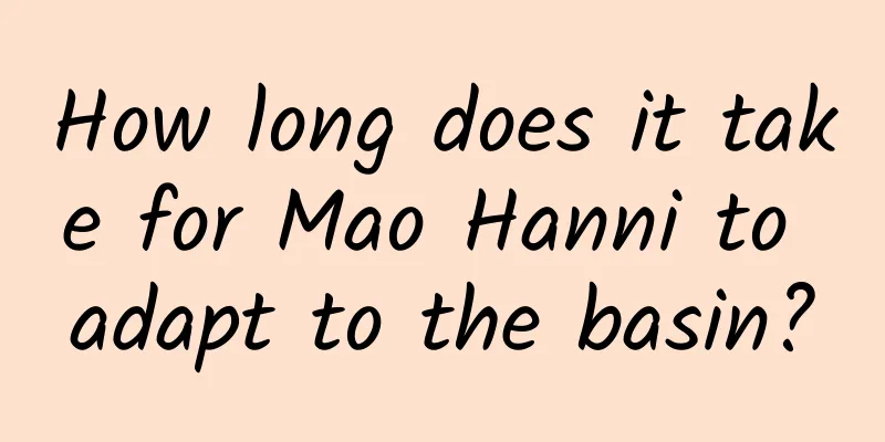How long does it take for Mao Hanni to adapt to the basin?