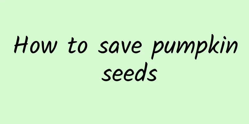 How to save pumpkin seeds