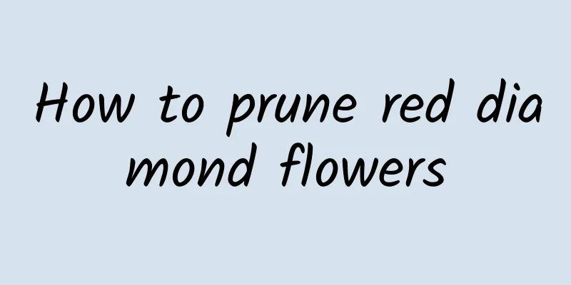How to prune red diamond flowers