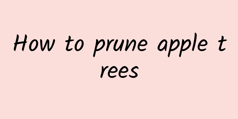 How to prune apple trees