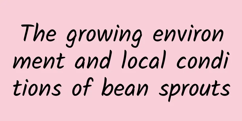 The growing environment and local conditions of bean sprouts