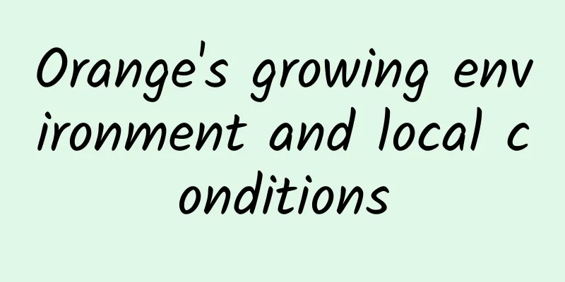 Orange's growing environment and local conditions