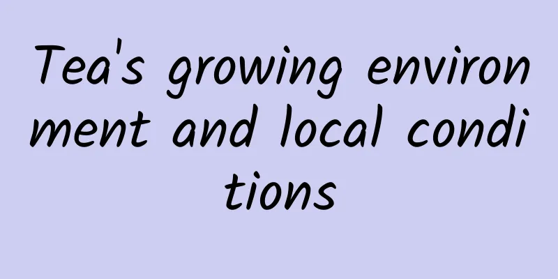 Tea's growing environment and local conditions