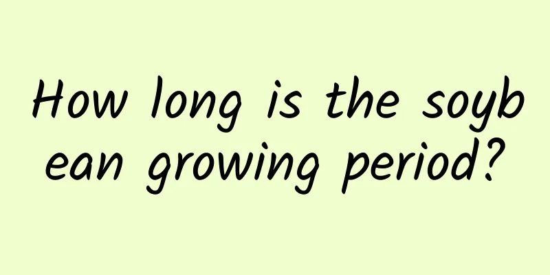 How long is the soybean growing period?