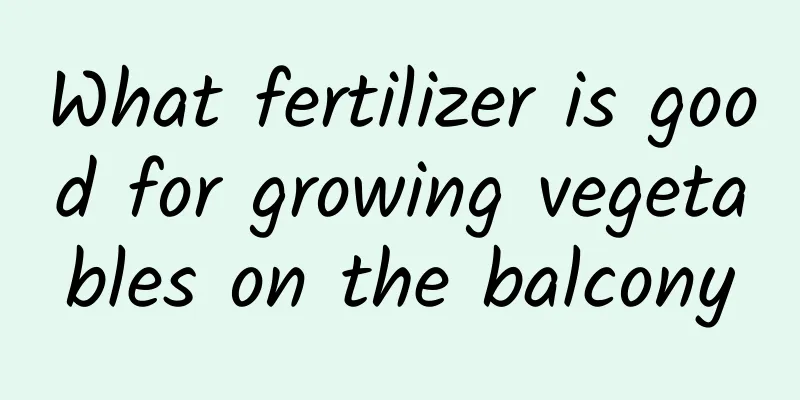 What fertilizer is good for growing vegetables on the balcony