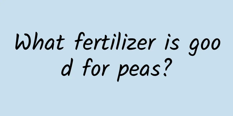 What fertilizer is good for peas?