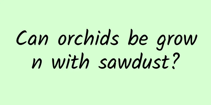 Can orchids be grown with sawdust?