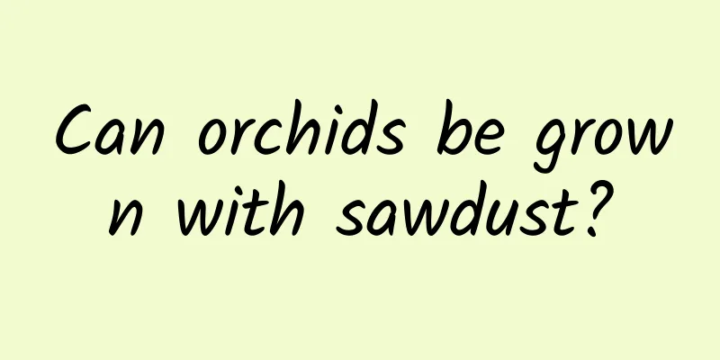 Can orchids be grown with sawdust?